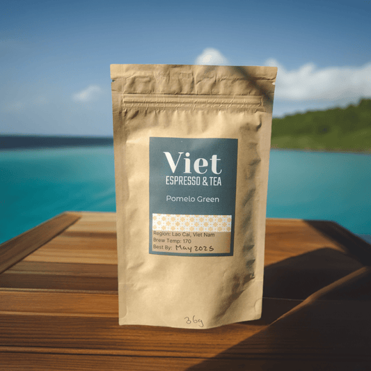 Pomelo Flower Infused Green Tea, 36g (Loose Leaf) - Viet Espresso & Tea